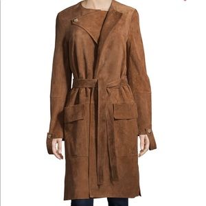 Helmut lang suede coat